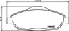 Balata Peugeot 308 2007-14, 3008 MPV 2009-16 Ön