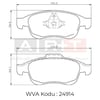 Balata Renault Captur Fluence Megane III Scenic III Dacıa Dokker (12-) Duster (10-) Lodgy (12-) ABS Ön