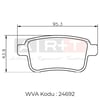 Balata Renault Kangoo Kangoo Express 1.6 1.5 (08-) Arka