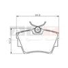 Balata Renault Trafic II (01-) Opel Vivaro (01-) Arka
