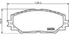 Balata Toyota Auris E15 2007-12, Corolla E15 2007-14, Yaris P9 2005-11 Ön