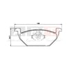 Balata VW Bora (99-) Golf IV (99-) Beetle (99-) Golf V Jetta (05-) Audi A3 (99-) A3 (03-) A3 Sportback (04-) A3 (00-03) Seat Leon (99-05) (05-) Toledo II (99-) Altea (04-) Skoda Octavia (00-) Ön - İkaz Kablolu
