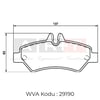 Balata VW Crafter (06-) Mercedes Sprinter (06-) Arka