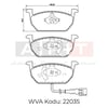 Balata VW Golf VII (12-) Audi A3 (14-) Seat Leon (13-) Skoda Octavia Rapid (12-) Ön - İkaz Kablolu