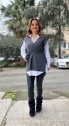 Antrasit Kemer Detaylı Süveter