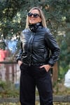 Beli Lastikli Şişme Kısa Mont