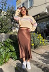 Bisiklet Yaka Baklava Desenl Kısa Kazak