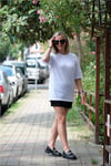 Bisiklet Yaka Uzun T-Shirt