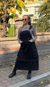 Çıtçıtları Çıkarılabilir Denim Salopet
