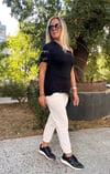 Fermuar Detaylı Tasarım T-Shirt