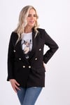 Gold Düğmeli Blazer Ceket