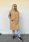 Kapüşonlu Cepli Oversize Trençkot
