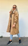 Kapüşonlu Cepli Oversize Trençkot