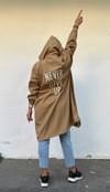 Kapüşonlu Cepli Oversize Trençkot