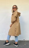 Kapüşonlu Cepli Oversize Trençkot