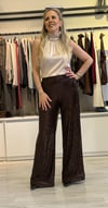 Kemerli Payet Pantolon