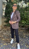 Leopar Desenli Blazer Ceket