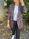 Leopar Desenli Blazer Ceket
