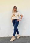 Paça Detaylı Mom Jean