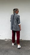 Şerit Detaylı Blazer Ceket