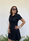 Siyah Kısa Gömlek Elbise