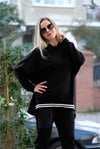 Üç İplik Kapüşonlu Oversize Sweat
