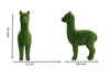 Alpaca Dekoratif Alpaka Figürlü Peyzaj Sanatı - Çelik Konstrüksiyon Yapay Çim Heykeli ve Topiary 180x73x168 cm