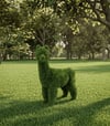 Alpaca Dekoratif Alpaka Figürlü Peyzaj Sanatı - Çelik Konstrüksiyon Yapay Çim Heykeli ve Topiary 180x73x168 cm