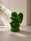 Angel Melek Figürlü Peyzaj Sanatı - Çelik Konstrüksiyon Yapay Çim Heykeli ve Topiary 150x95x80 cm