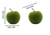 Apple Anıtsal Elma Figürlü Peyzaj Sanatı - Çelik Konstrüksiyon Yapay Çim Heykeli ve Topiary 160x140x140 cm