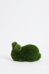 Baby rabbit lying Yatan Yavru Tavşan Figürlü Peyzaj Sanatı - Çelik Konstrüksiyon Yapay Çim Heykeli ve Topiary 50x51x27 cm