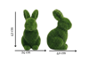 Baby rabbit sitting Oturan Yavru Tavşan Figürlü Peyzaj Sanatı - Çelik Konstrüksiyon Yapay Çim Heykeli ve Topiary 42x24x40 cm