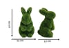 Baby rabbit standing Ayakta Yavru Tavşan Figürlü Peyzaj Sanatı - Çelik Konstrüksiyon Yapay Çim Heykeli ve Topiary 42x24x40 cm