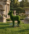 Baby roe deer Sevimli Yavru Karaca Figürlü Peyzaj Sanatı - Çelik Konstrüksiyon Yapay Çim Heykeli ve Topiary 103x86x35 cm