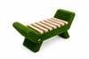 BAROCCO Bench WPC Light Barok Stil Peyzaj Bankı - Çelik Konstrüksiyon Yapay Çim Heykeli ve Fonksiyonel Topiary 53x120x48 cm