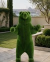 Bear Big Dekoratif Ayı Figürlü Peyzaj Sanatı - Çelik Konstrüksiyon Yapay Çim Heykeli ve Topiary 250x150x80 cm