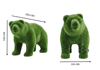 Bear Dekoratif Ayı Figürlü Peyzaj Sanatı - Çelik Konstrüksiyon Yapay Çim Heykeli ve Topiary 150x250x110 cm