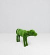 Calf Sevimli Buzağı Figürlü Peyzaj Sanatı - Çelik Konstrüksiyon Yapay Çim Heykeli ve Topiary 120x180x65 cm
