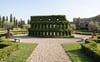 Colosseum Antik Roma Amfitiyatro Figürlü Peyzaj Sanatı - Çelik Konstrüksiyon Yapay Çim Heykeli ve Dev Topiary 180x450x150 cm