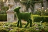 Deer small Estetik Boynuzlu Küçük Geyik Figürlü Peyzaj Sanatı - Çelik Konstrüksiyon Yapay Çim Heykeli ve Topiary 140x115x50 cm