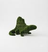 Dimetrodon big Dev Yelkenli Prehistorik Sürüngen Figürlü Peyzaj Sanatı - Çelik Konstrüksiyon Yapay Çim Heykeli ve Topiary 245x350x250 cm