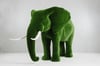 Elephant Big Dekoratif Fil Figürlü Peyzaj Sanatı - Çelik Konstrüksiyon Yapay Çim Heykeli ve Topiary 250x400x190 cm