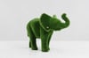 Elephant Dekoratif Fil Figürlü Peyzaj Sanatı - Çelik Konstrüksiyon Yapay Çim Heykeli ve Topiary 150x260x170 cm