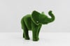 Elephant Small Dekoratif Fil Figürlü Peyzaj Sanatı - Çelik Konstrüksiyon Yapay Çim Heykeli ve Topiary 115x165x90 cm