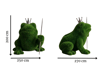 Fairytale frog Masalsı Kurbağa Figürlü Peyzaj Sanatı - Çelik Konstrüksiyon Yapay Çim Heykeli ve Topiary 200x250x270 cm