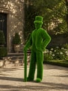 Gentleman Centilmen Erkek Figürlü Peyzaj Sanatı - Çelik Konstrüksiyon Yapay Çim Heykeli ve Topiary 230x80x85 cm