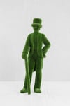Gentleman Centilmen Erkek Figürlü Peyzaj Sanatı - Çelik Konstrüksiyon Yapay Çim Heykeli ve Topiary 230x80x85 cm
