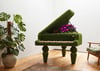 Grand Piano Estetik Kuyruklu Piyano Figürlü Peyzaj Sanatı - Çelik Konstrüksiyon Yapay Çim Heykeli ve Topiary 180x210x155 cm