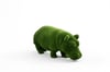 Hippo Small Dekoratif Su Aygırı Figürlü Peyzaj Sanatı - Çelik Konstrüksiyon Yapay Çim Heykeli ve Topiary 97x195x60 cm