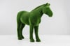 Horse Dekoratif At Figürlü Peyzaj Sanatı - Çelik Konstrüksiyon Yapay Çim Heykeli ve Topiary 195x255x75 cm